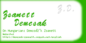 zsanett demcsak business card